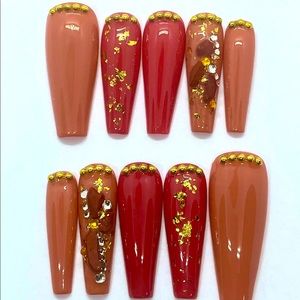 Red Jasper Healing Nails